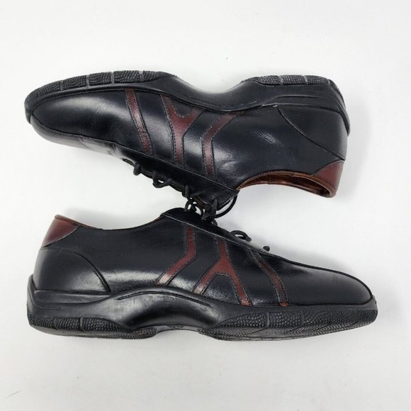 Allen Edmonds Men's Traveler Black Brown Lace‎ Up Shoe Size 8.5 E Style #76007 - Picture 4 of 11